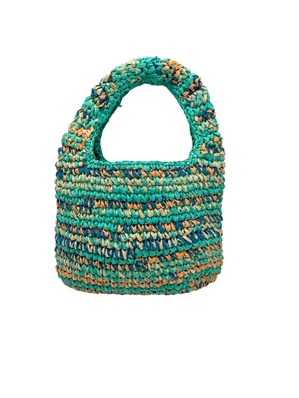 MMS Brands Multicolored Rag-Rug Style Tote Bag